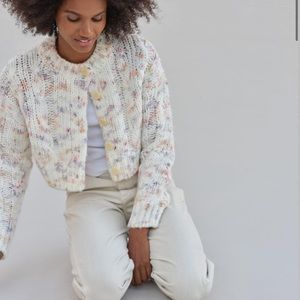 Urban outfitters Cameron cropped cable knit cardigan